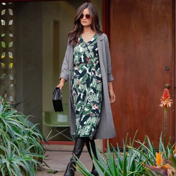 Rachel Zoe Collection Jackets & Blazers - Exclusive Rachel Zoe Collection Palm Print Duster